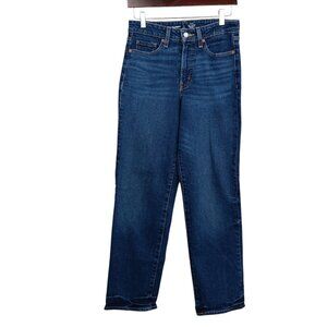 OLD NAVY High Rise OG Loose Jeans Women's 4 Blue Dark Wash Stretch